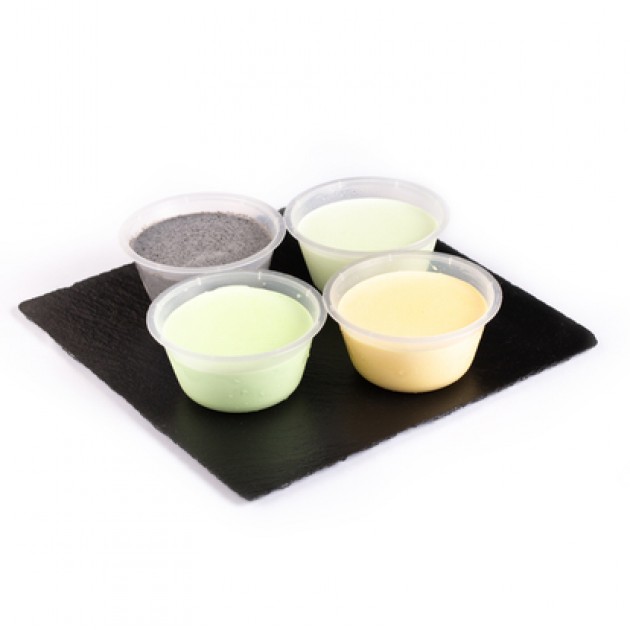 Mango Pudding / Black Sesame Pudding/Green Tea Pudding/Pandan Pudding